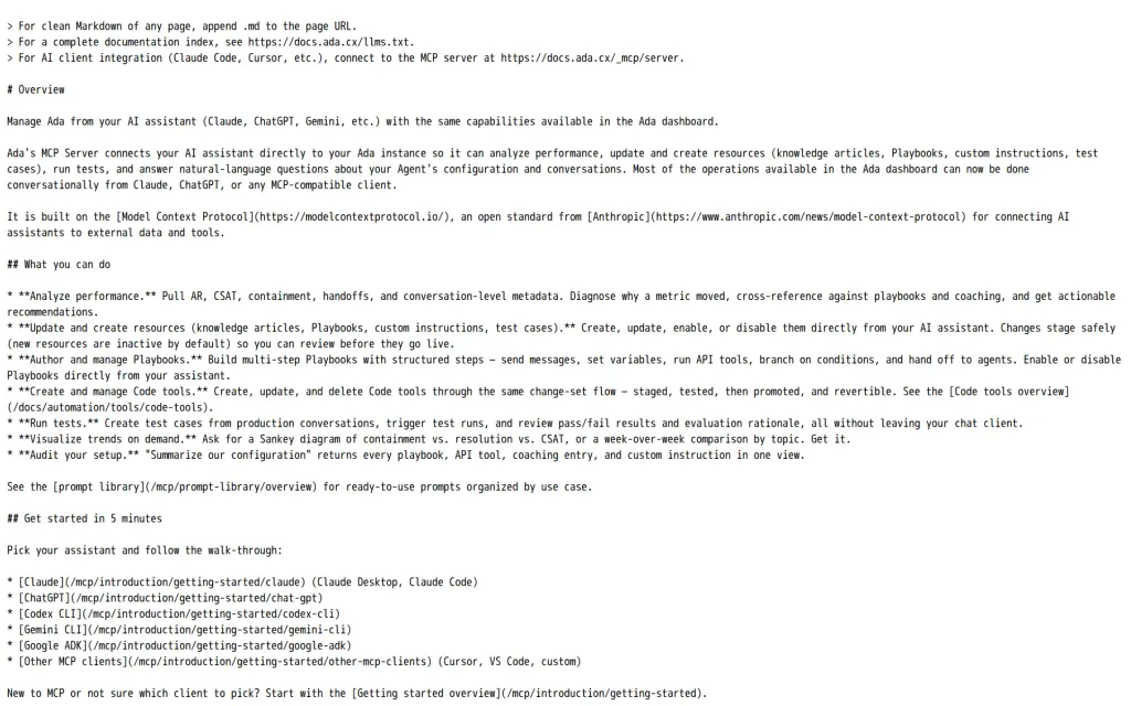 Docs of Ada