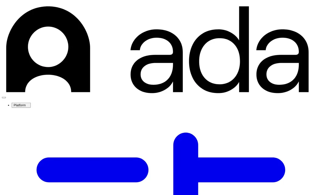 Pricing page of Ada