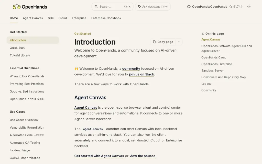 Docs of OpenHands