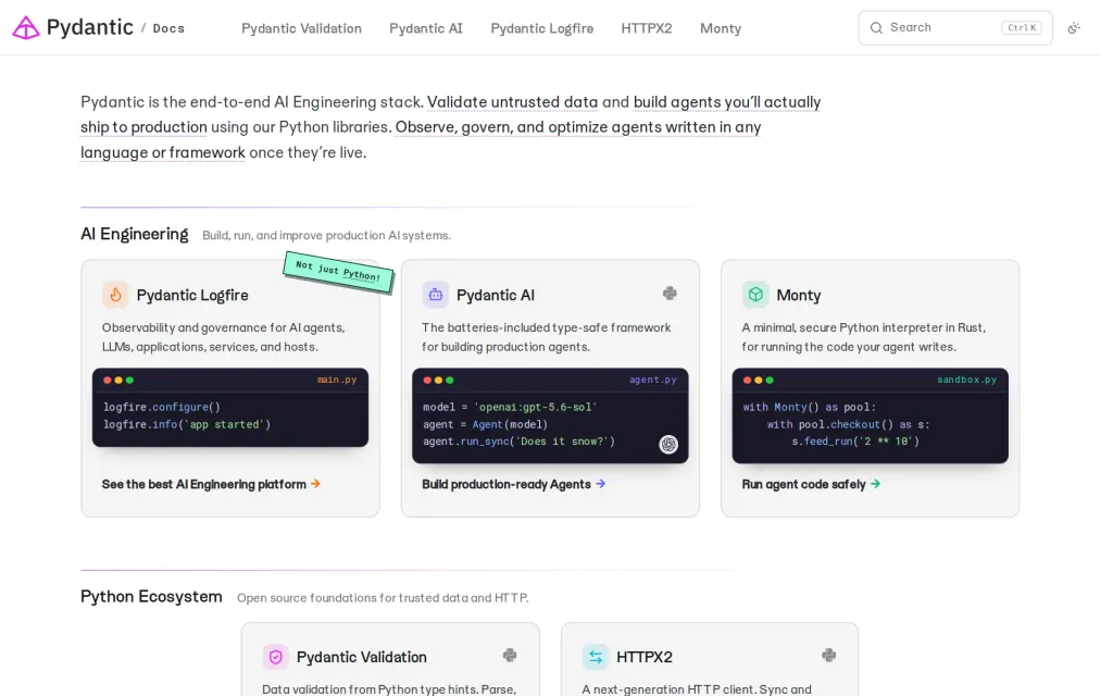 Docs of Pydantic AI