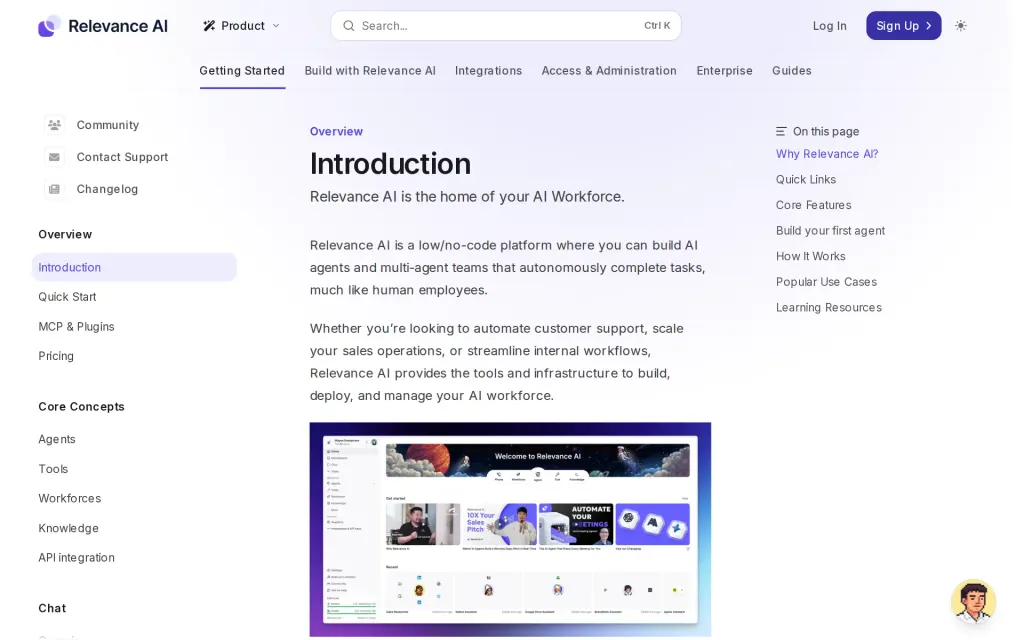 Docs of Relevance AI