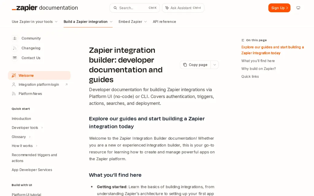 Docs of Zapier