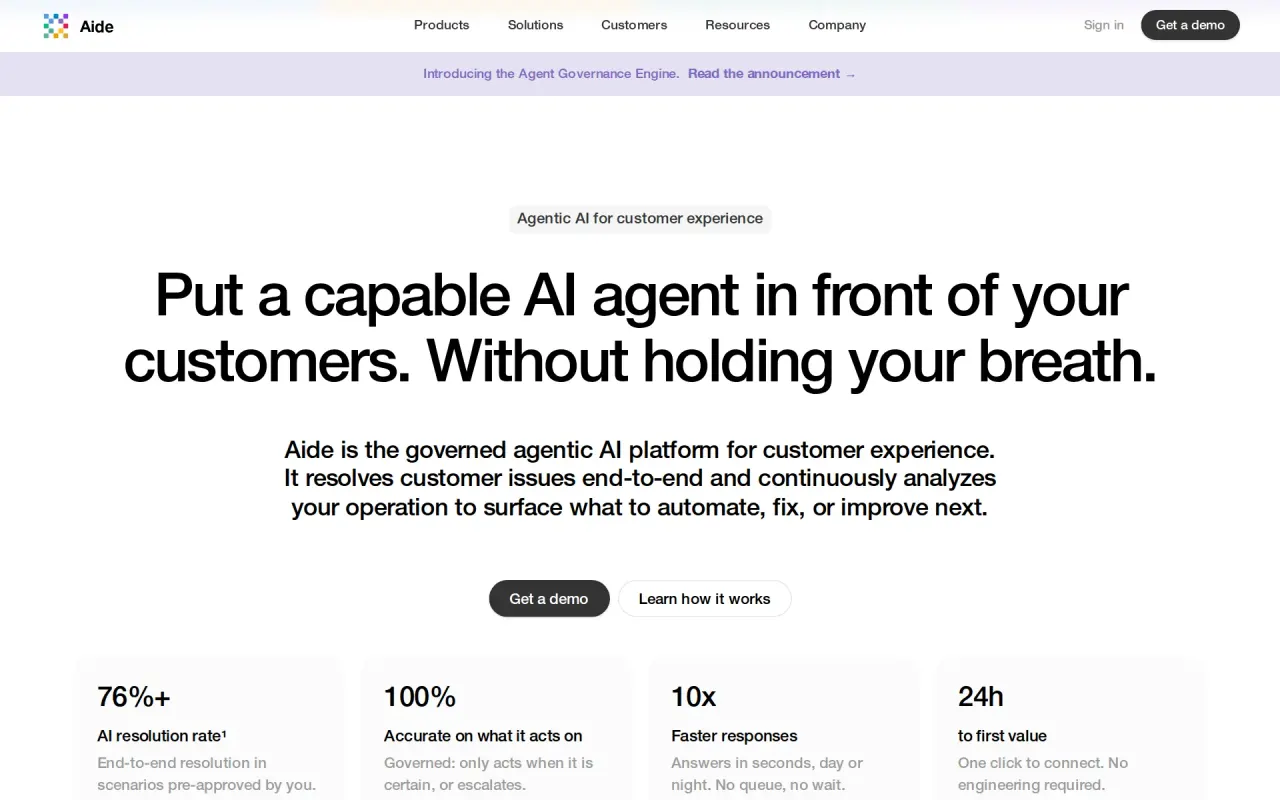 Screenshot of Aide