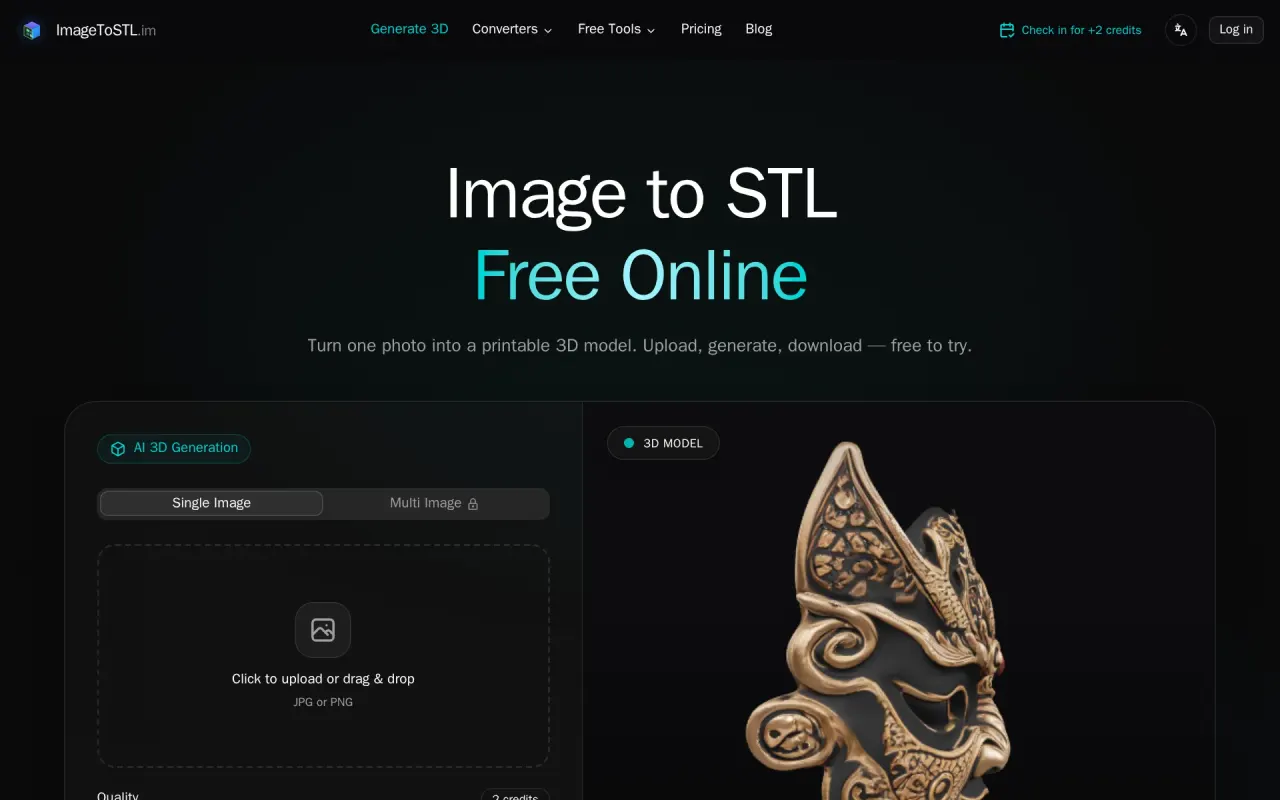 Screenshot of ImageToSTL