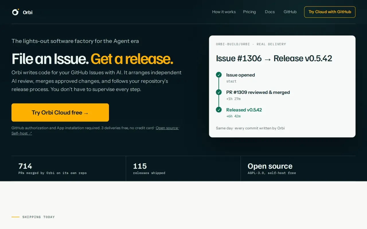 Screenshot of Orbi