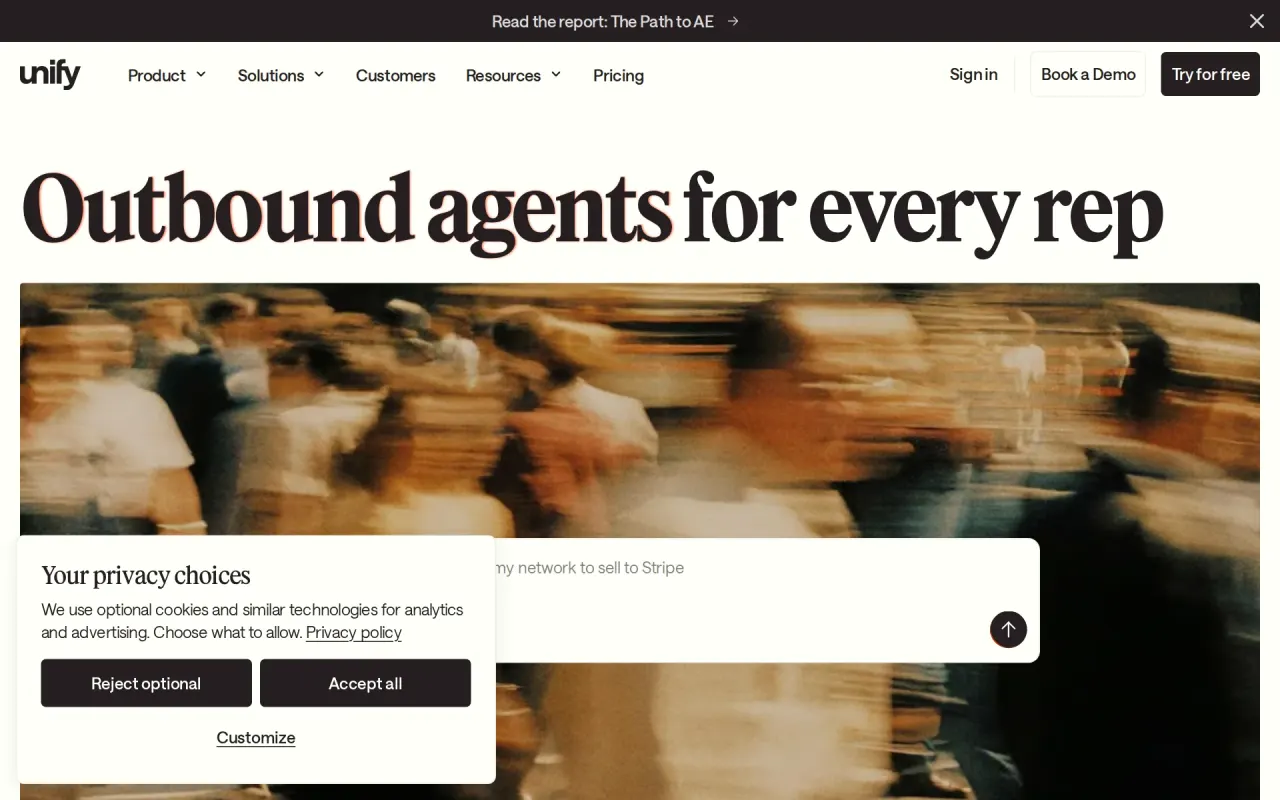 Screenshot of Unify