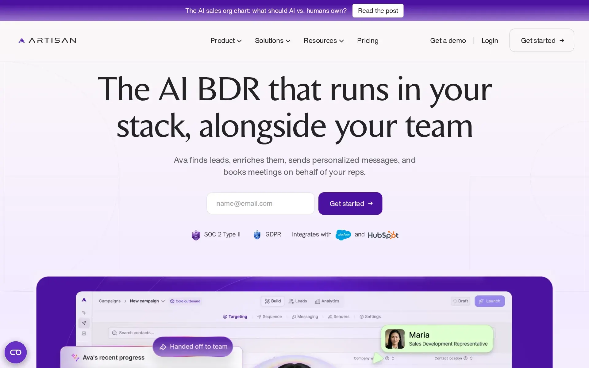 Screenshot of Artisan