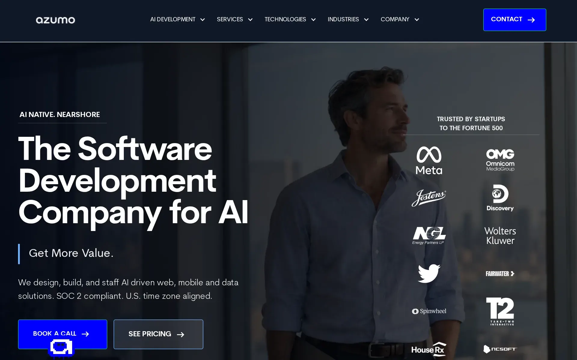 Screenshot of Azumo