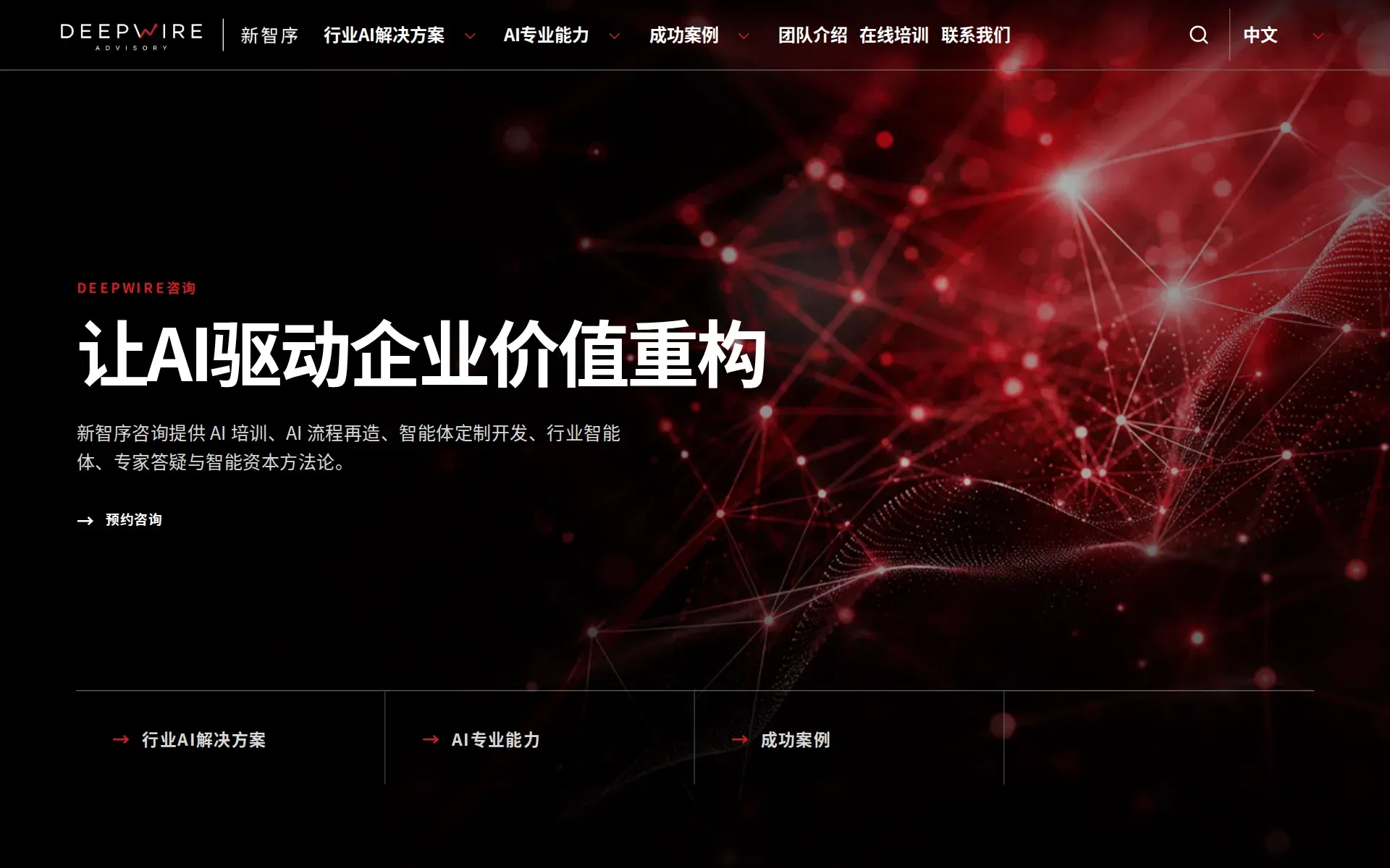 Screenshot of Deepwire Advisory