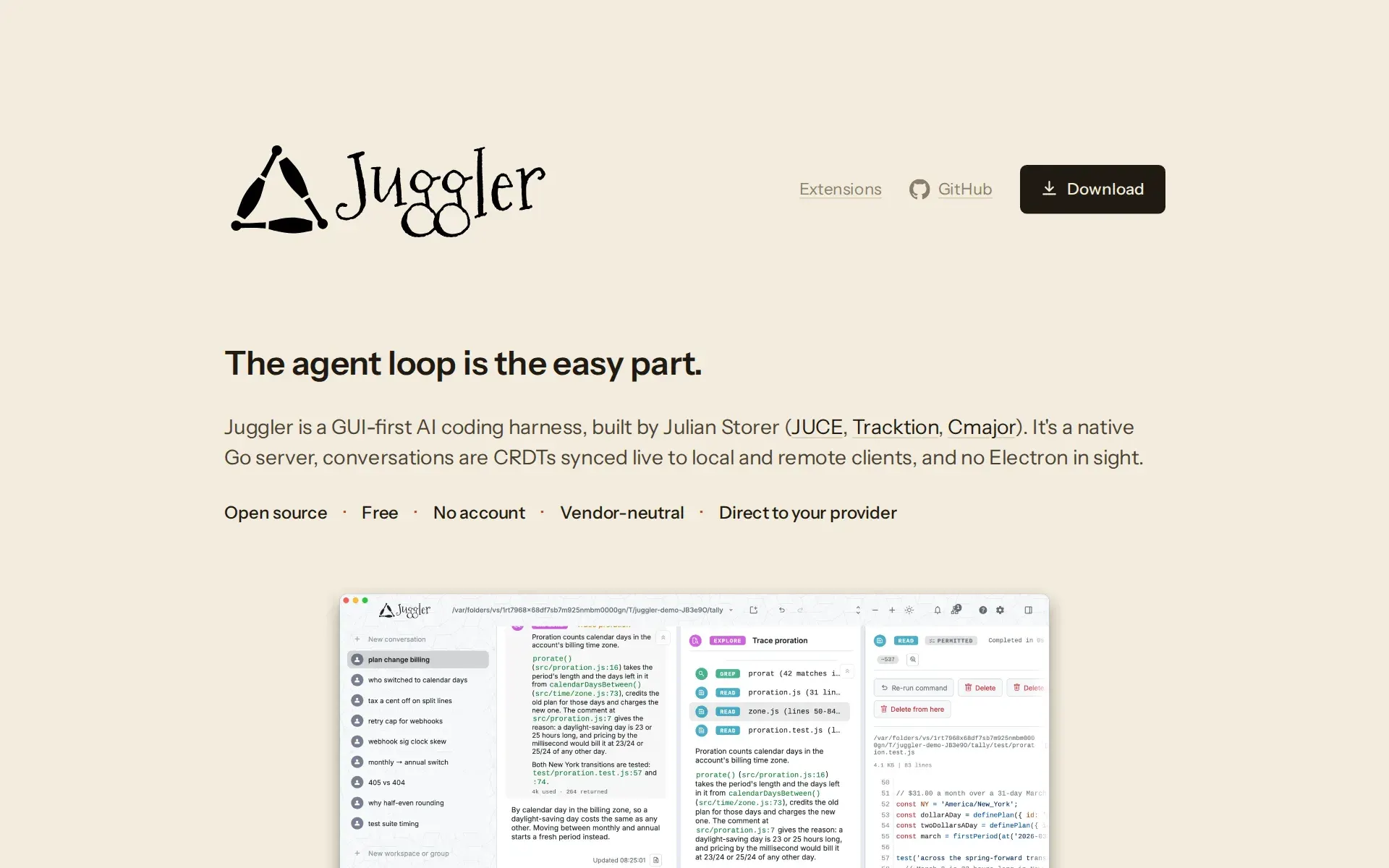 Screenshot of Juggler