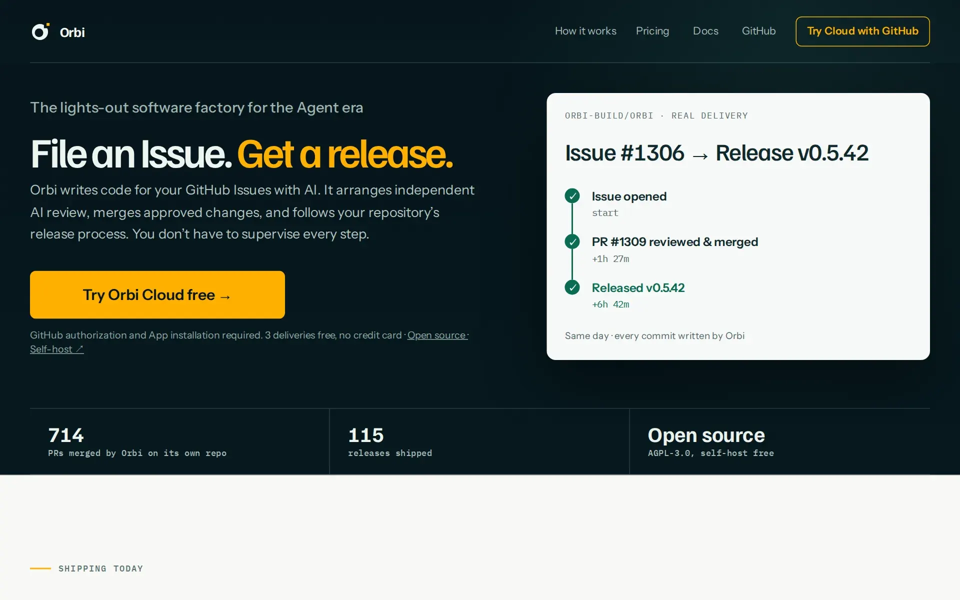 Screenshot of Orbi