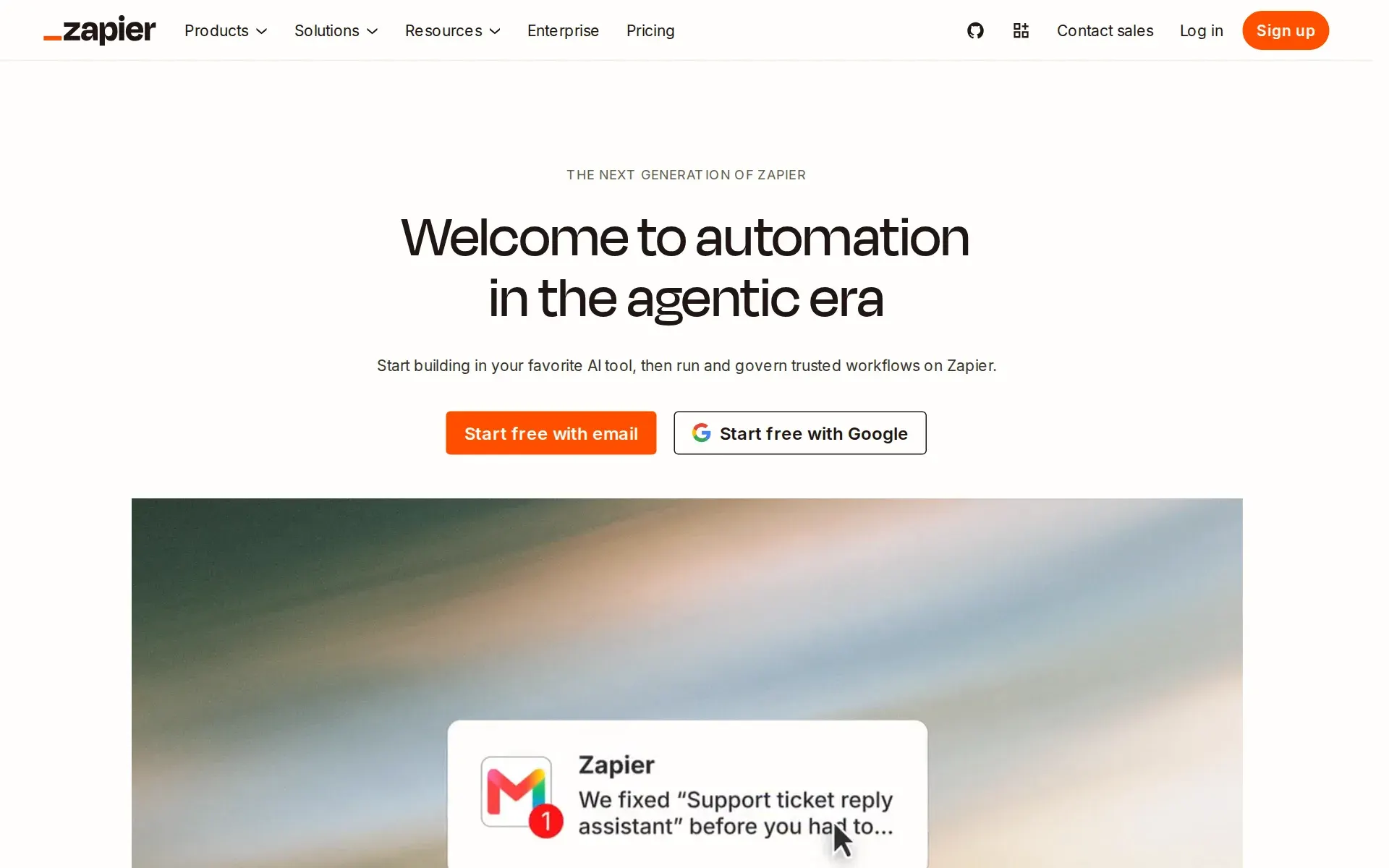 Screenshot of Zapier