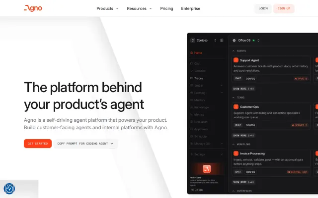 Screenshot of Agno