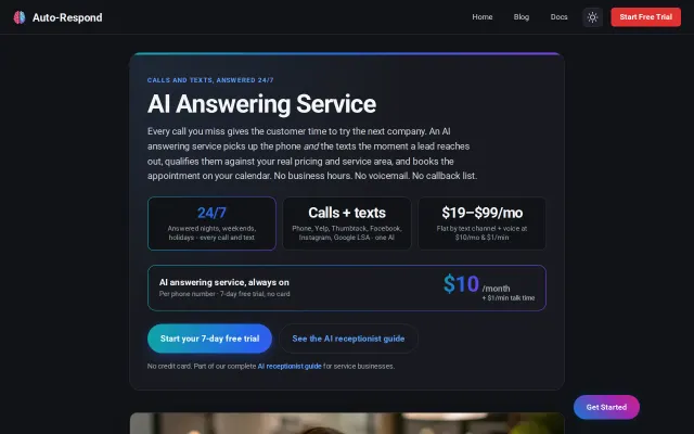 Screenshot of Auto-Respond