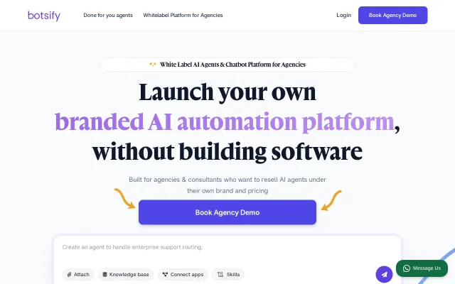 Screenshot of Botsify