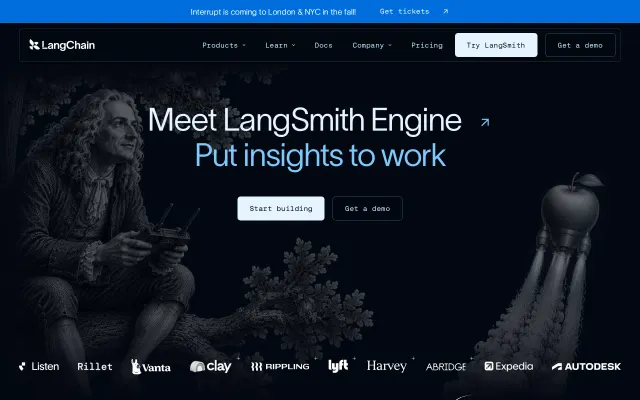 Screenshot of LangChain