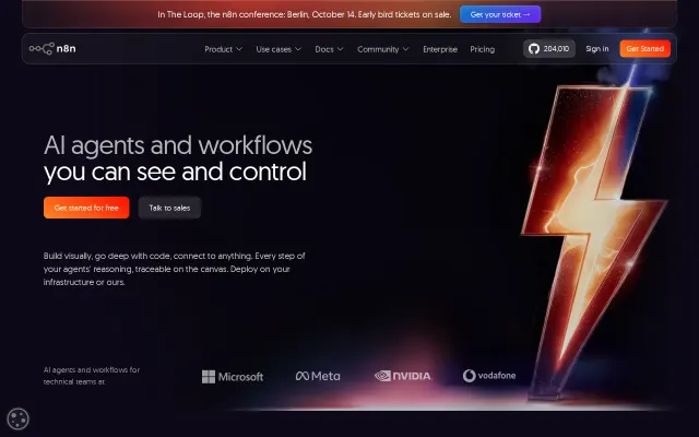 Screenshot of n8n