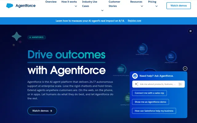 Screenshot of Salesforce Agentforce
