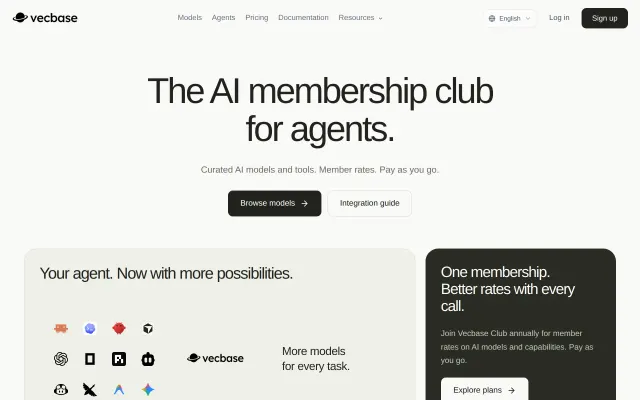 Screenshot of Vecbase