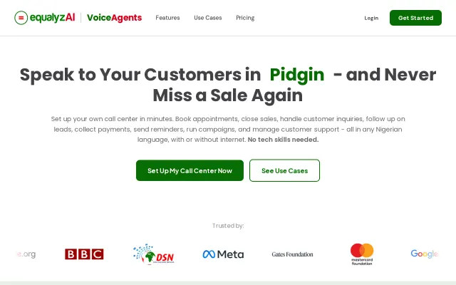 Screenshot of VoiceAgents