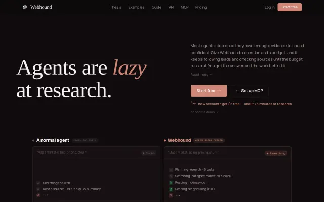 Screenshot of Webhound