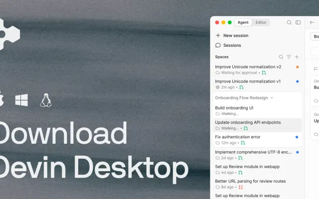 Screenshot of Devin Desktop